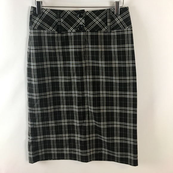 IQ & Co. Dresses & Skirts - IQ & Co. Womens High Waisted Plaid Pencil Skirt